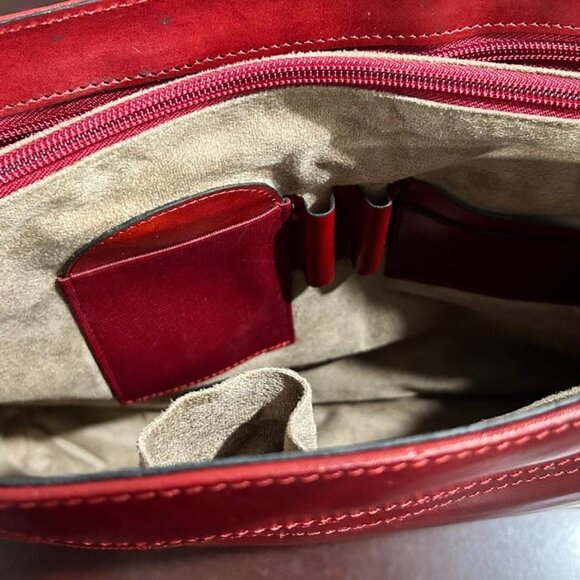 Genuine Italian Leather Messenger Bag - Unisex - Picture 7 of 12